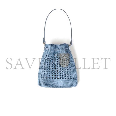 MIU MIU WOVEN FABRIC MINI BAG 5ND016 (23*20cm) MIU MIU WOVEN FABRIC MINI BAG 5ND016 (23*20cm)