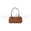 MIU MIU BLACK MATELASSÉ NAPPA LEATHER SHOULDER BAG 5BD265 (28*15*11cm)