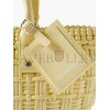 BALENCIAGA YELLOW BISTRO XS WOVEN FAUX-LEATHER BASKET BAG MATCHESFASHION US (22*20*12.5cm)