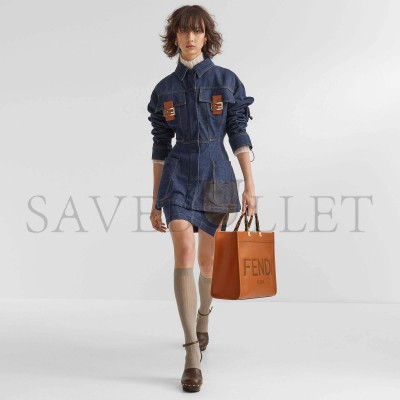 FENDI SUNSHINE MEDIUM - BROWN LEATHER SHOPPER 8BH386ABVLF0PWZ (35*31*17cm) FENDI SUNSHINE MEDIUM - BROWN LEATHER SHOPPER 8BH386ABVLF0PWZ (35*31*17cm)