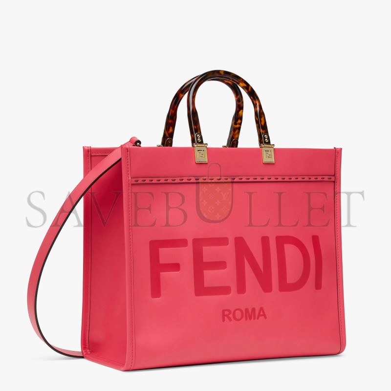 FENDI SUNSHINE MEDIUM - FUCHSIA LEATHER SHOPPER 8BH386ABVLF1HB7 (35*31*17cm) FENDI SUNSHINE MEDIUM - FUCHSIA LEATHER SHOPPER 8BH386ABVLF1HB7 (35*31*17cm)