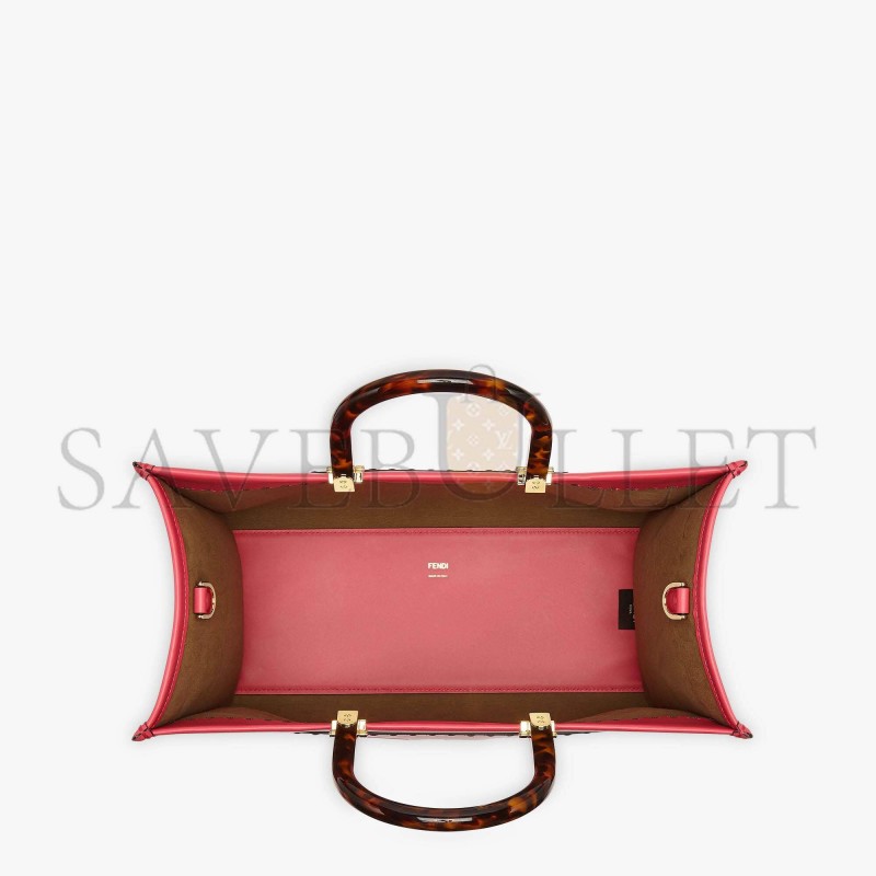 FENDI SUNSHINE MEDIUM - FUCHSIA LEATHER SHOPPER 8BH386ABVLF1HB7 (35*31*17cm) FENDI SUNSHINE MEDIUM - FUCHSIA LEATHER SHOPPER 8BH386ABVLF1HB7 (35*31*17cm)