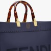 FENDI SUNSHINE MEDIUM - DARK BLUE LEATHER SHOPPER 8BH386ABVLF1998 (35*31*17cm) FENDI SUNSHINE MEDIUM - DARK BLUE LEATHER SHOPPER 8BH386ABVLF1998 (35*31*17cm)