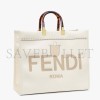 FENDI LARGE FENDI SUNSHINE - WHITE LEATHER SHOPPERX 8BH372ABVLF0K7E (40.5*35*21.5cm) FENDI LARGE FENDI SUNSHINE - WHITE LEATHER SHOPPERX 8BH372ABVLF0K7E (40.5*35*21.5cm)