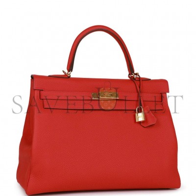 HERMES KELLY 35 TOGO GOLD HARDWARE (35*24*12cm) HERMES KELLY 35 TOGO GOLD HARDWARE (35*24*12cm)