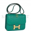 HERMES MASTER CONSTANCE 18 VERT VERONE OSTRICH GOLD HARDWARE 39873610481758 (18cm)