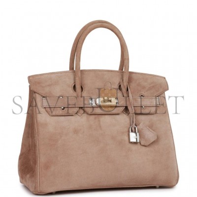 HERMES VINTAGE HERMES BIRKIN 30 GRIS PERLE DOBLIS PALLADIUM HARDWARE (30*22*16cm) HERMES VINTAGE HERMES BIRKIN 30 GRIS PERLE DOBLIS PALLADIUM HARDWARE (30*22*16cm)