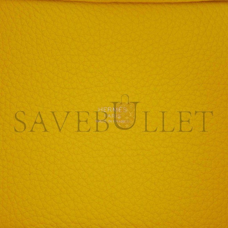 HERMES PICOTIN LOCK 18 LIME CLEMENCE PALLADIUM HARDWARE (18*18*13cm)
