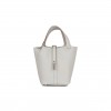 HERMES PICOTIN LOCK 18 GRIS PERLE CLEMENCE PALLADIUM HARDWARE (18*13*18cm) HERMES PICOTIN LOCK 18 GRIS PERLE CLEMENCE PALLADIUM HARDWARE (18*13*18cm)