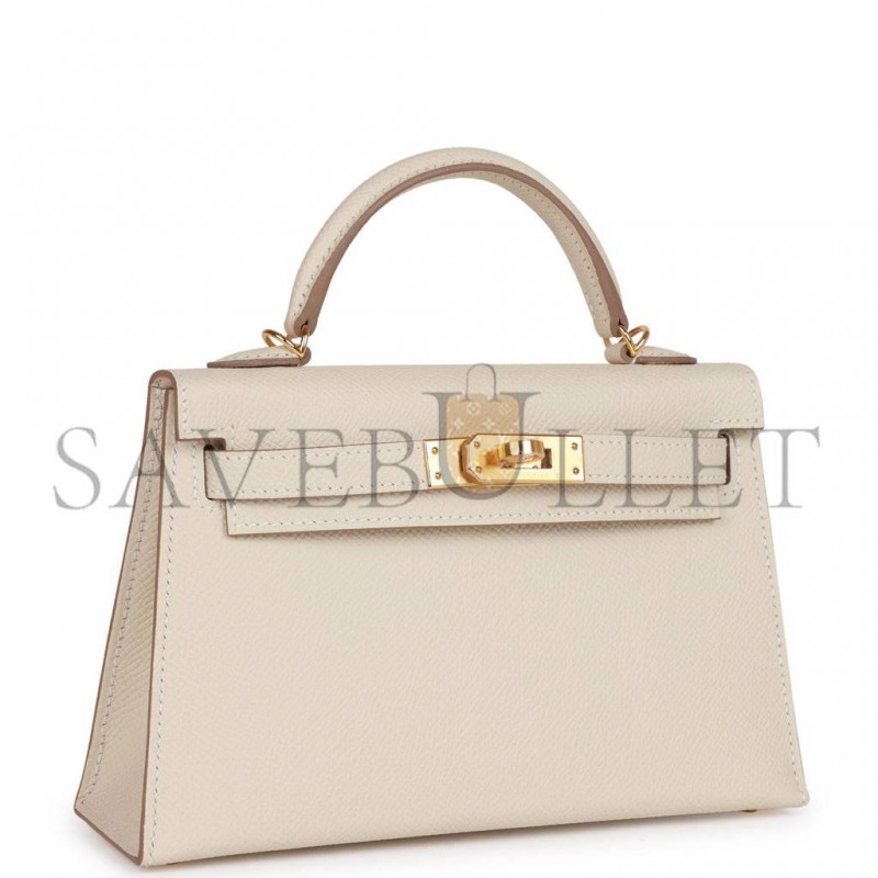 HERMES MINI KELLY EPSOM GOLD HARDWARE (19*12*5.5cm)