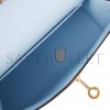 HERMES MINI KELLY SELLIER 20 BLEU BRUME CHEVRE GOLD HARDWARE (19*12*5.5cm) HERMES MINI KELLY SELLIER 20 BLEU BRUME CHEVRE GOLD HARDWARE (19*12*5.5cm)