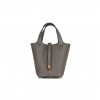 HERMES PICOTIN LOCK 18 GRIS MEYER CLEMENCE GOLD HARDWARE (18*13*18cm) HERMES PICOTIN LOCK 18 GRIS MEYER CLEMENCE GOLD HARDWARE (18*13*18cm)