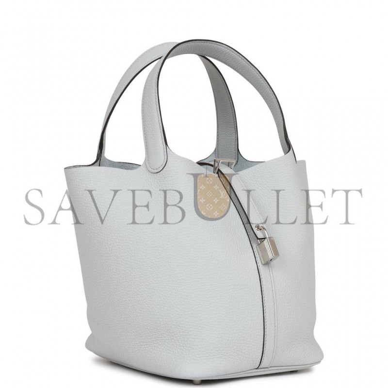 HERMES PICOTIN LOCK 22 PALLADIUM HARDWARE (22*21*17cm)