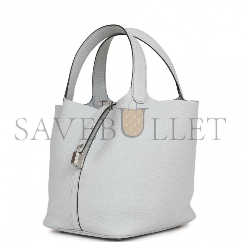 HERMES PICOTIN LOCK 22 PALLADIUM HARDWARE (22*21*17cm)