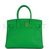 HERMES BIRKIN 30 BAMBOU CLEMENCE PALLADIUM HARDWARE (30cm) HERMES BIRKIN 30 BAMBOU CLEMENCE PALLADIUM HARDWARE (30cm)