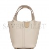 HERMES PICOTIN LOCK 22 BETON CLEMENCE GOLD HARDWARE (22*21*17cm)