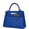 HERMES BLEU ROYAL EPSOM SELLIER KELLY 28CM PALLADIUM HARDWARE (28cm) HERMES BLEU ROYAL EPSOM SELLIER KELLY 28CM PALLADIUM HARDWARE (28cm)