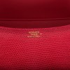 HERMES MASTER CONSTANCE 24 ROUGE EXOTIQUE LIZARD NILOTICUS GOLD HARDWARE (24*17*5cm)