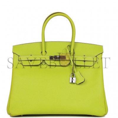 HERMES BIRKIN 35 KIWI CANDY EPSOM PALLADIUM HARDWARE (35cm) HERMES BIRKIN 35 KIWI CANDY EPSOM PALLADIUM HARDWARE (35cm)