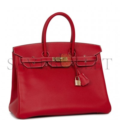 HERMES BIRKIN 35 ROUGE CASAQUE CANDY EPSOM PERMABRASS HARDWARE (35cm) HERMES BIRKIN 35 ROUGE CASAQUE CANDY EPSOM PERMABRASS HARDWARE (35cm)
