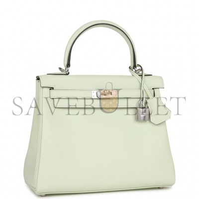 HERMES KELLY 25 SWIFT PALLADIUM HARDWARE (25*17*7cm)