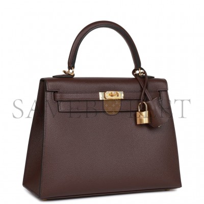 HERMES KELLY 25 EPSOM GOLD HARDWARE (25*17*7cm)