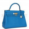HERMES KELLY 32 CLEMENCE GOLD HARDWARE (32*23*10.5cm)