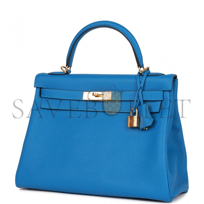HERMES KELLY 32 CLEMENCE GOLD HARDWARE (32*23*10.5cm)