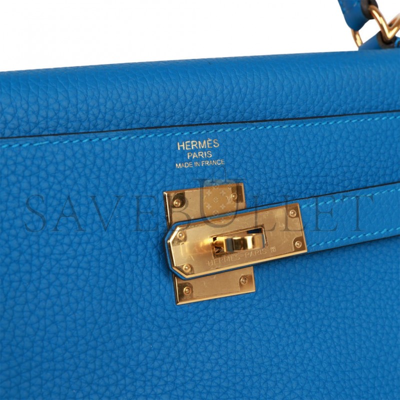HERMES KELLY 32 CLEMENCE GOLD HARDWARE (32*23*10.5cm)