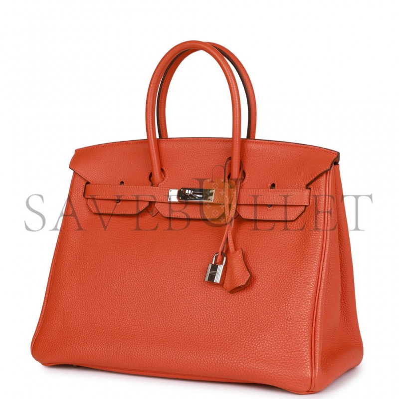 HERMES BIRKIN 35 CLEMENCE PALLADIUM HARDWARE (35*25*18cm)