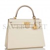 HERMES KELLY 28 SELLIER EPSOM BRUSHED GOLD HARDWARE (28*22*10cm)