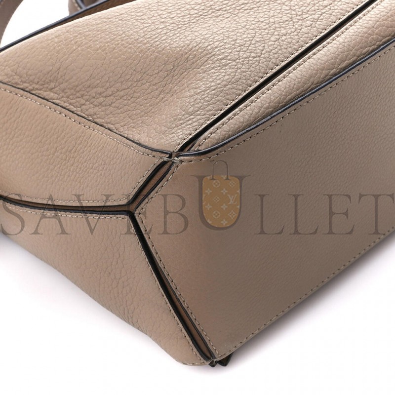 LOEWE GRAINED CALFSKIN SMALL PUZZLE BAG SAND MINK (24*16.5*10.5cm) 