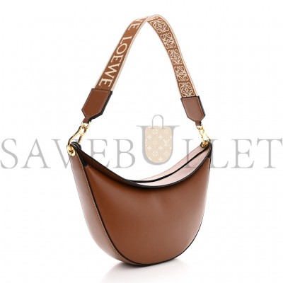 LOEWE SATIN CALFSKIN JACQUARD LUNA BAG PECAN (28*14*6cm) LOEWE SATIN CALFSKIN JACQUARD LUNA BAG PECAN (28*14*6cm)