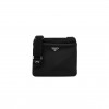 PRADA RE-NYLON SAFFIANO MESSENGER BAG BLACK (28*25*6cm) PRADA RE-NYLON SAFFIANO MESSENGER BAG BLACK (28*25*6cm)