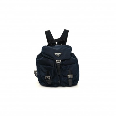 PRADA NYLON VELA SMALL BACKPACK NAVY (28*23*12cm)
