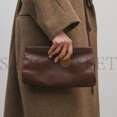 THE ROW ABBY BAG IN LEATHER CHOCOLATE W1605L114CHPLD (27*14*4cm) THE ROW ABBY BAG IN LEATHER CHOCOLATE W1605L114CHPLD (27*14*4cm)