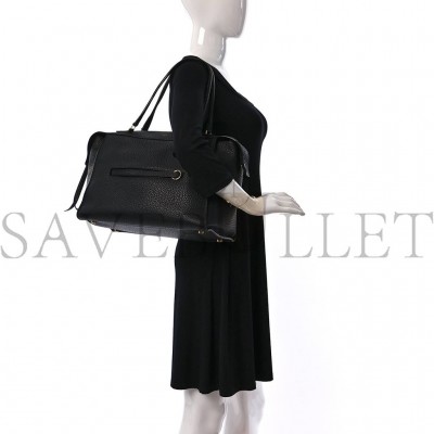CELINE BULLHIDE CALFSKIN SMALL RING BAG BLACK (34*25*20cm) CELINE BULLHIDE CALFSKIN SMALL RING BAG BLACK (34*25*20cm)