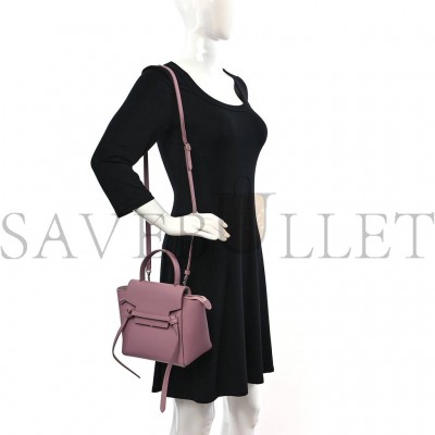 CELINE GRAINED CALFSKIN NANO BELT BAG VINTAGE PINK (20*19*11cm) CELINE GRAINED CALFSKIN NANO BELT BAG VINTAGE PINK (20*19*11cm)