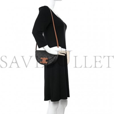 CELINE CALFSKIN TRIOMPHE CANVAS BESACE TAN (22*14*6cm) CELINE CALFSKIN TRIOMPHE CANVAS BESACE TAN (22*14*6cm)