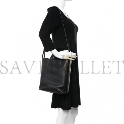 CELINE GRAINED CALFSKIN SMALL VERTICAL CABAS BLACK (28*23*10cm) CELINE GRAINED CALFSKIN SMALL VERTICAL CABAS BLACK (28*23*10cm)