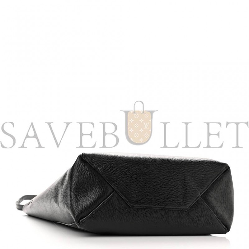 CELINE GRAINED CALFSKIN SMALL VERTICAL CABAS BLACK (28*23*10cm)