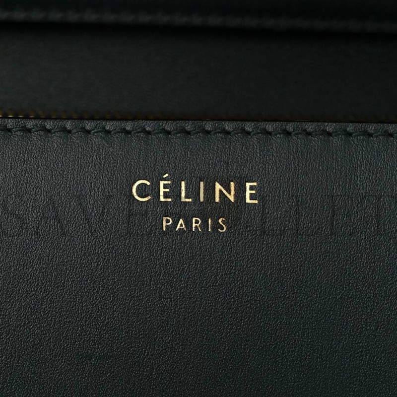 CELINE BOX CALFSKIN MEDIUM CLASSIC BOX FLAP BAG AMAZONE (23*19*7cm)