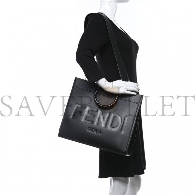FENDI VITELLO KING PLEXIGLASS MEDIUM FENDI SUNSHINE SHOPPER TOTE BLACK (14*12*6cm) FENDI VITELLO KING PLEXIGLASS MEDIUM FENDI SUNSHINE SHOPPER TOTE BLACK (14*12*6cm)