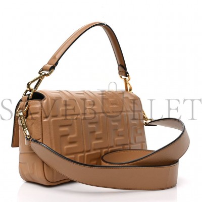 FENDI NAPPA FF 1974 EMBOSSED BAGUETTE MIELE SCURO (27*16*5cm) FENDI NAPPA FF 1974 EMBOSSED BAGUETTE MIELE SCURO (27*16*5cm)