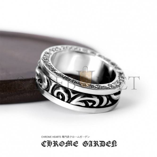 CHROME HEARTS SCROLL SPINNER RING CHROME HEARTS SCROLL SPINNER RING
